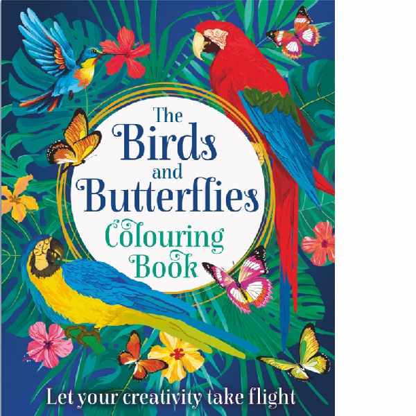 Birds and Butterflies Colouring Book