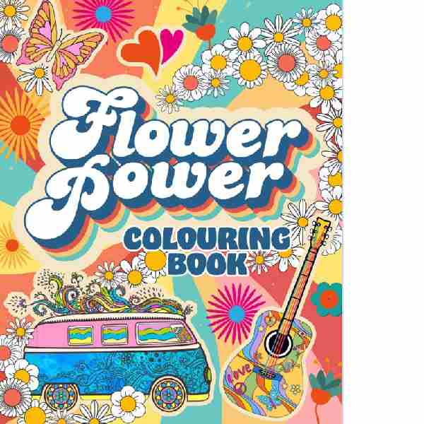Flower Power Colouring Book