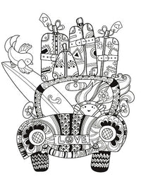Flower Power Colouring Book