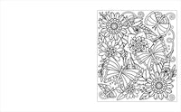 Large Print Floral Colouring Book