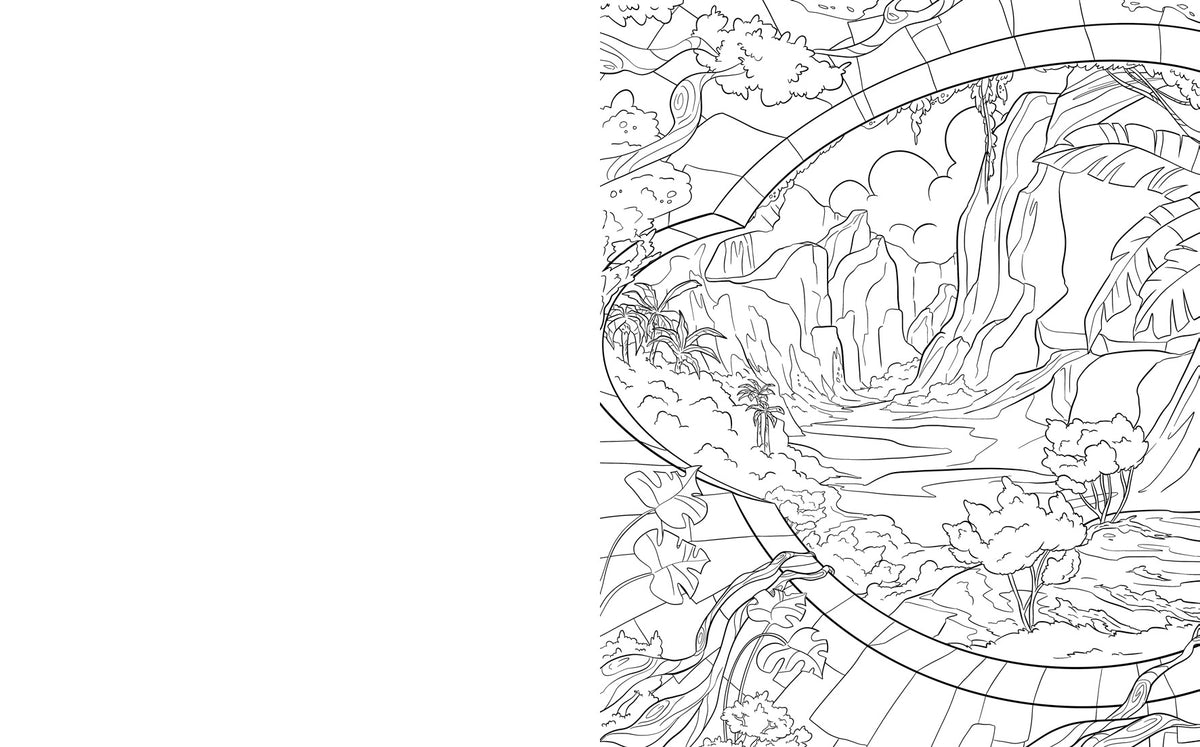 Magical Landscapes Colouring Book