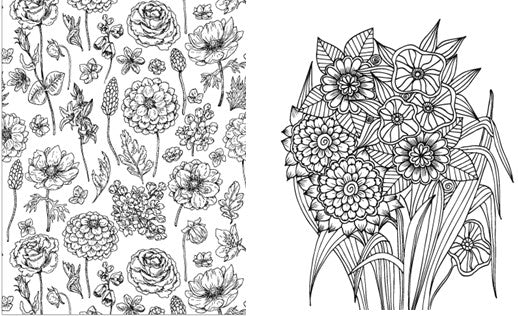 The Enchanting Flowers Colouring Book