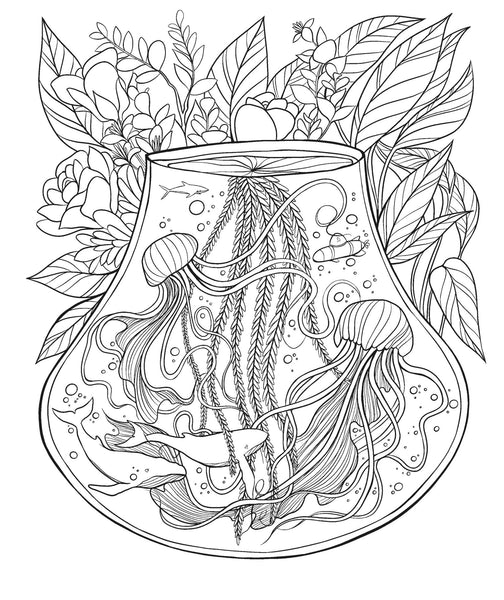 Pocket Worlds Colouring Book