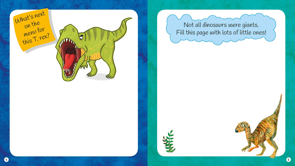 Dinosaur Drawing Doodling & Colouring