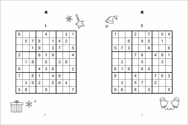 Christmas Sudoku Printed Edges