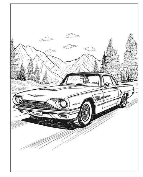 Dream Cars Colouring Book