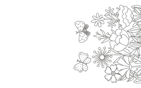 Large Print Beautiful Flowers Colouring Book - Preorder Due End December