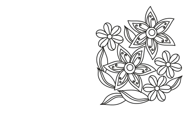 Large Print Beautiful Flowers Colouring Book - Preorder Due End December