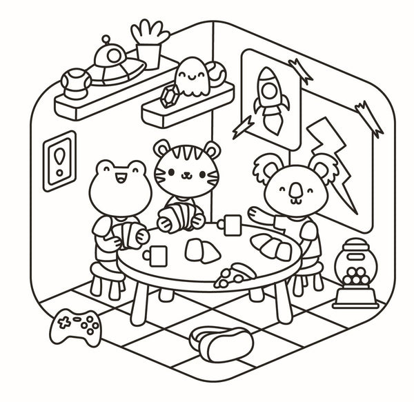 Cosy Days Colouring Corner