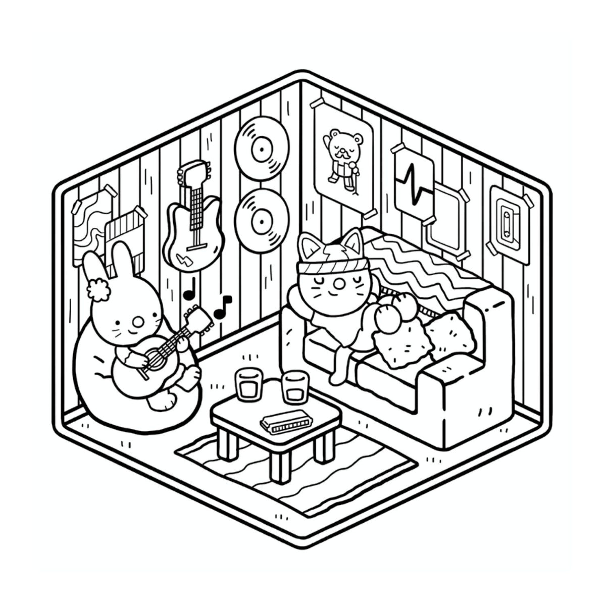 Cosy Homes Colouring Corner