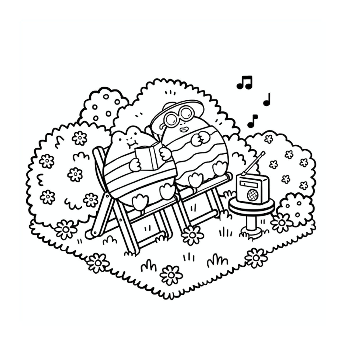 Cosy Garden Colouring Corner