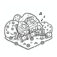 Cosy Garden Colouring Corner