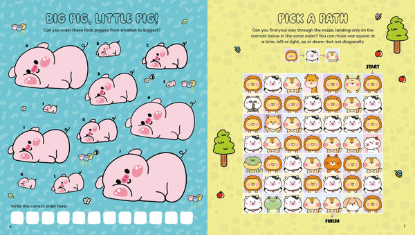 Kawaii Cuties Activity Book