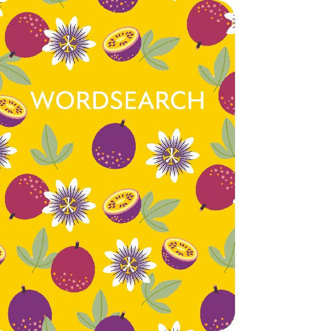 Wordsearch  Puzzle Book - Passionfruit Design - Backorder Available Late December