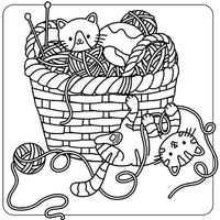 Cosy Cats Cute Colouring Book