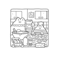 Cosy Food Colouring Corner
