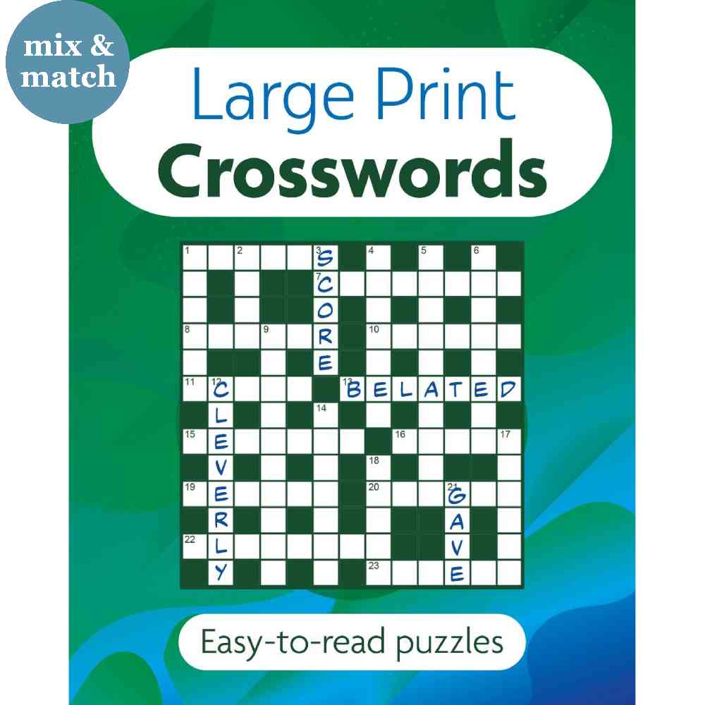 Large Print Puzzle Crosswords 96pg