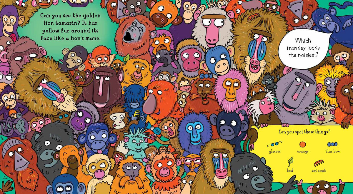 Spot the Monkey in the Jungle