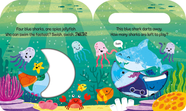 Five Blue Sharks Count & Carry Board Book