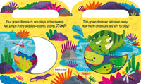 Five Green Dinosaurs Count & Carry Board