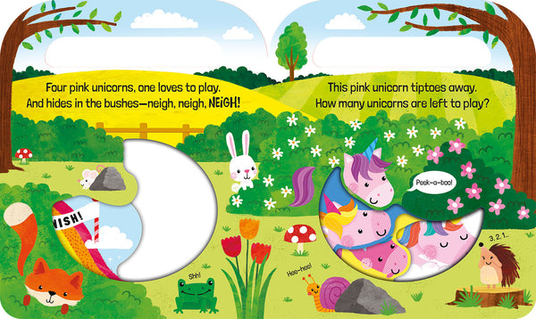 Five Pink Unicorns Count & Carry Board Book