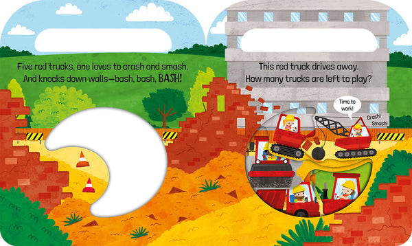 Five Red Trucks Count & Carry Board Book