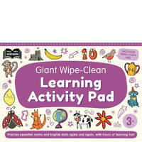 Help with Homework Giant Wipe Clean Learning Activity Pad 3+
