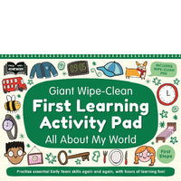Help with Homework Giant Wipe Clean First Learning Activity Pad All About My World – First Steps
