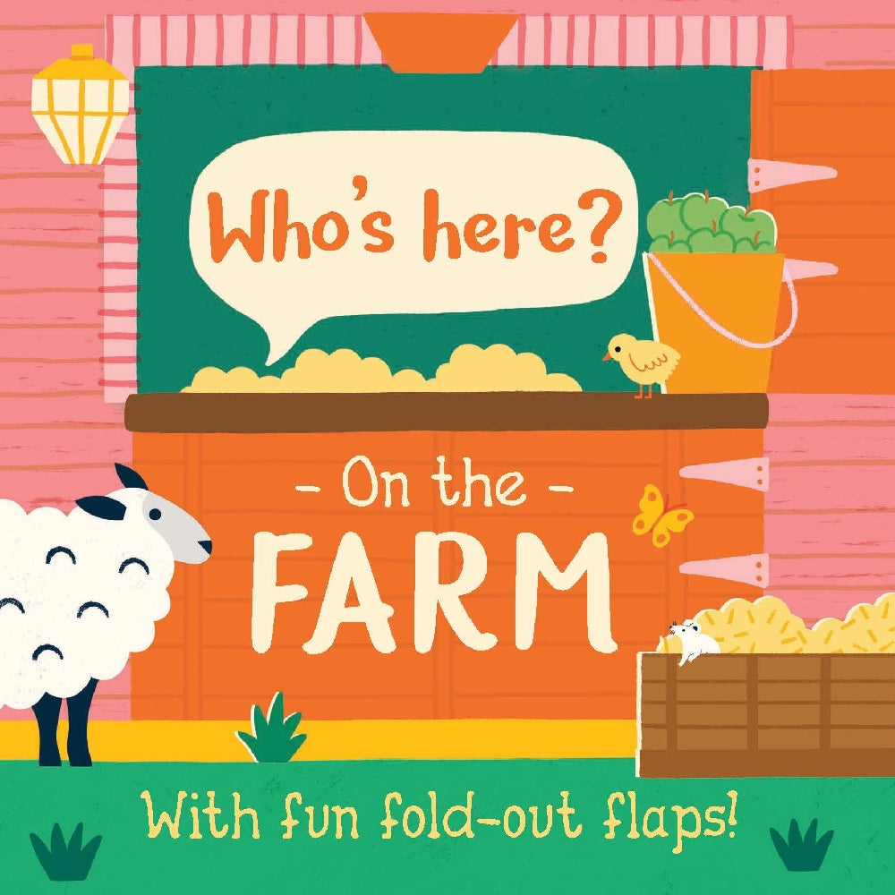 Who's here - On the Farm Fold Out Flap Board