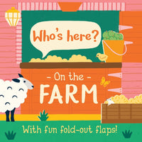 Who's here - On the Farm Fold Out Flap Board