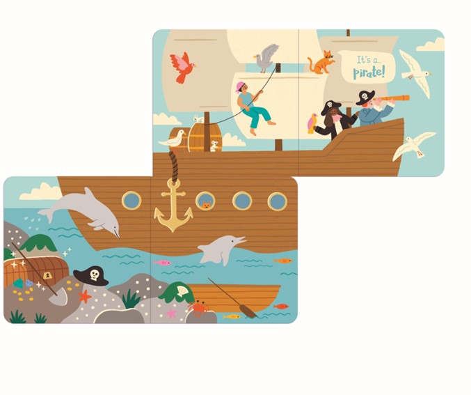 Who's Here - In The Fairyland Fold Out Flap Board