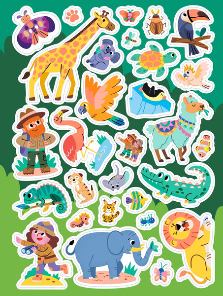 Animal Antics Neon Sticker Activity Book