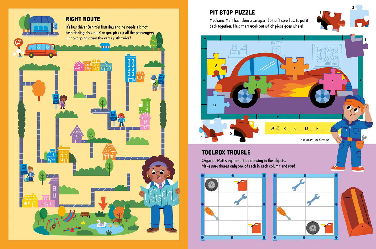 Wacky Workers Neon Sticker Activity Book