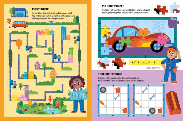 Wacky Workers Neon Sticker Activity Book
