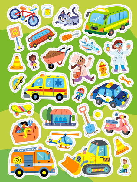Wacky Workers Neon Sticker Activity Book