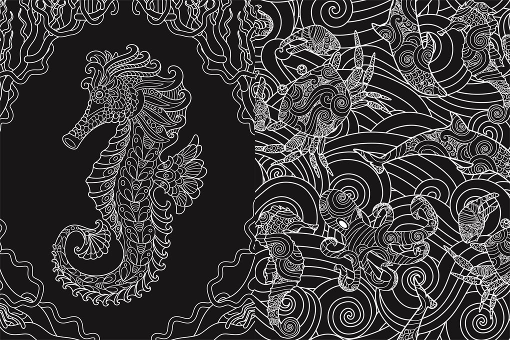 Midnight Colouring Underwater Worlds