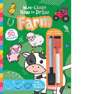 Wipe Clean How to Draw Farm