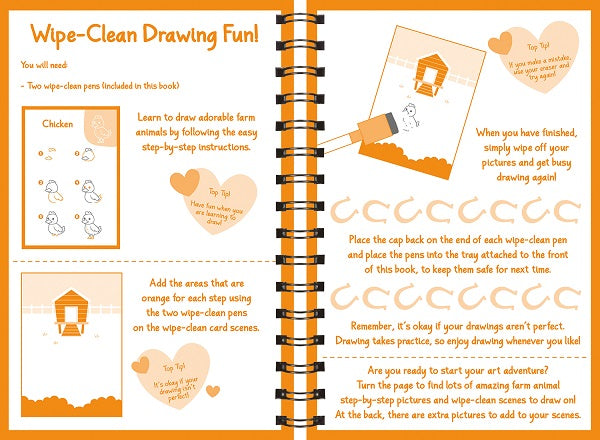 Wipe Clean How to Draw Farm