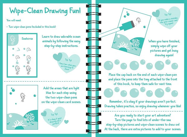 Wipe Clean How To Draw Ocean