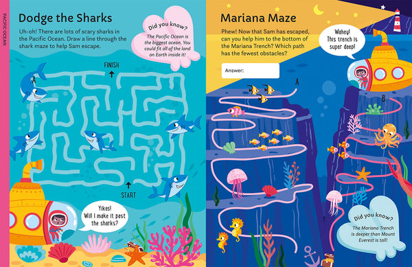 Ocean Wipe Clean Activity Fun AVAILABLE 18TH MARCH