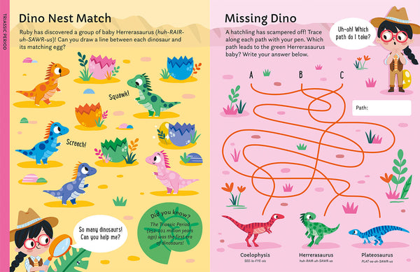 Dinosaur Wipe Clean Activity Fun AVAILABLE 18TH MARCH