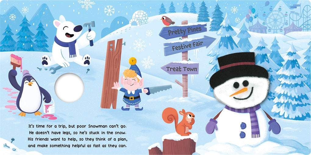 Snowmas Chilly Adventure Finger Puppet