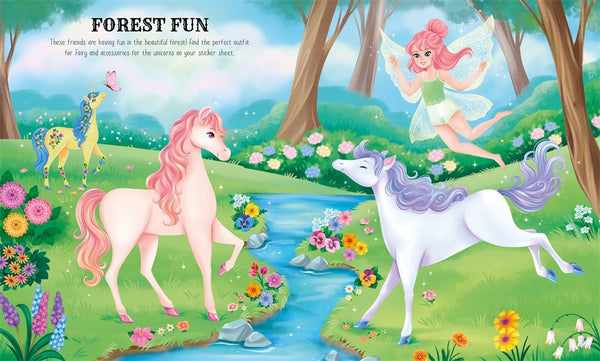 Dress Up Unicorns Sticker Book