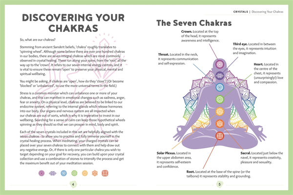 Crystals - Illustrated Guide and 7 Piece Crystal Kit