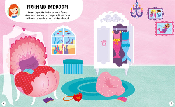 Mermaid Dolls House Sticker Book