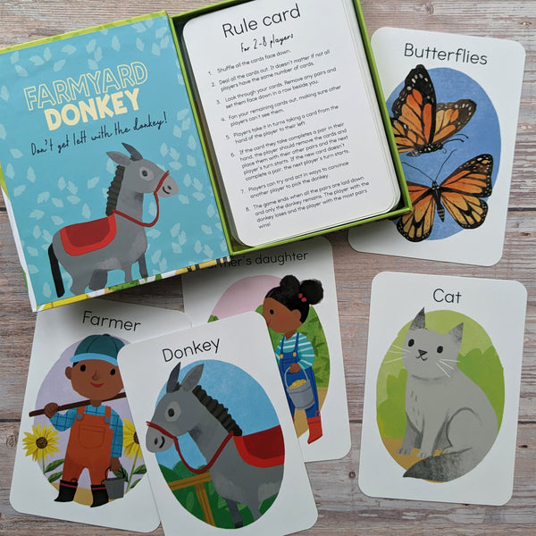 Farmyard Donkey Snap Card Game