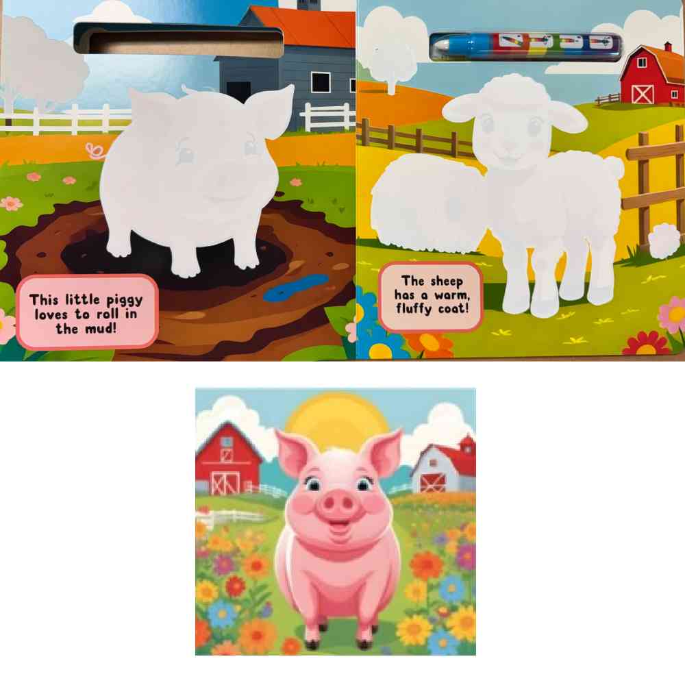 Farm Magic Water Activity Book