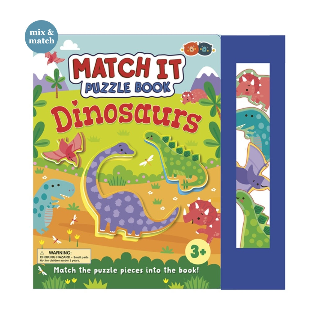 Dinosaur Match It Puzzle Book Activity Board