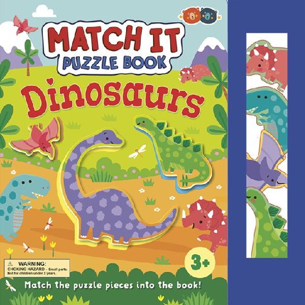 Dinosaur Match It Puzzle Book Activity Board