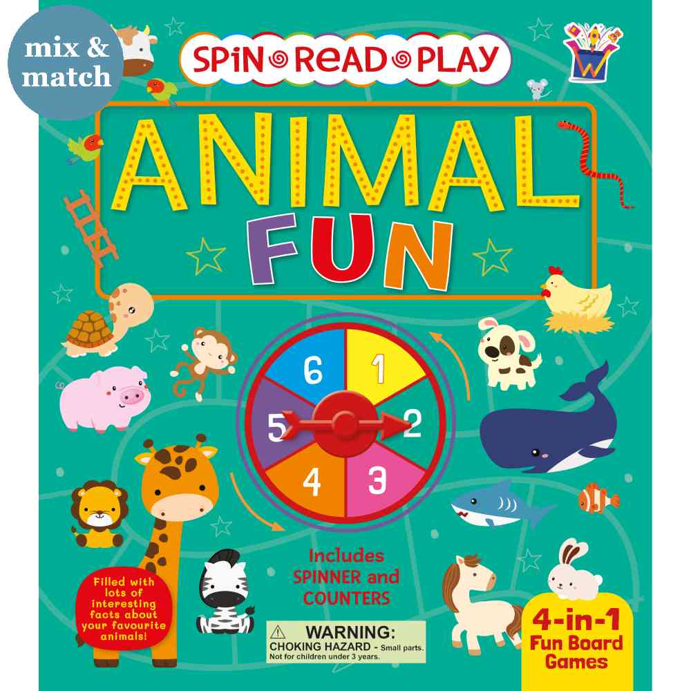 Spin Read and Play   Book Of Animal Games